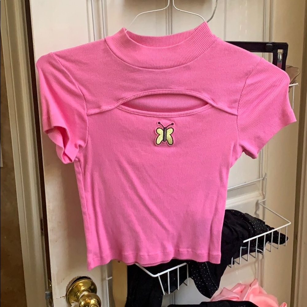 Pink butterfly top from the show daria!